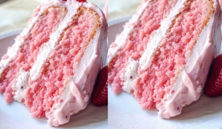 Heavenly Strawberry Cake